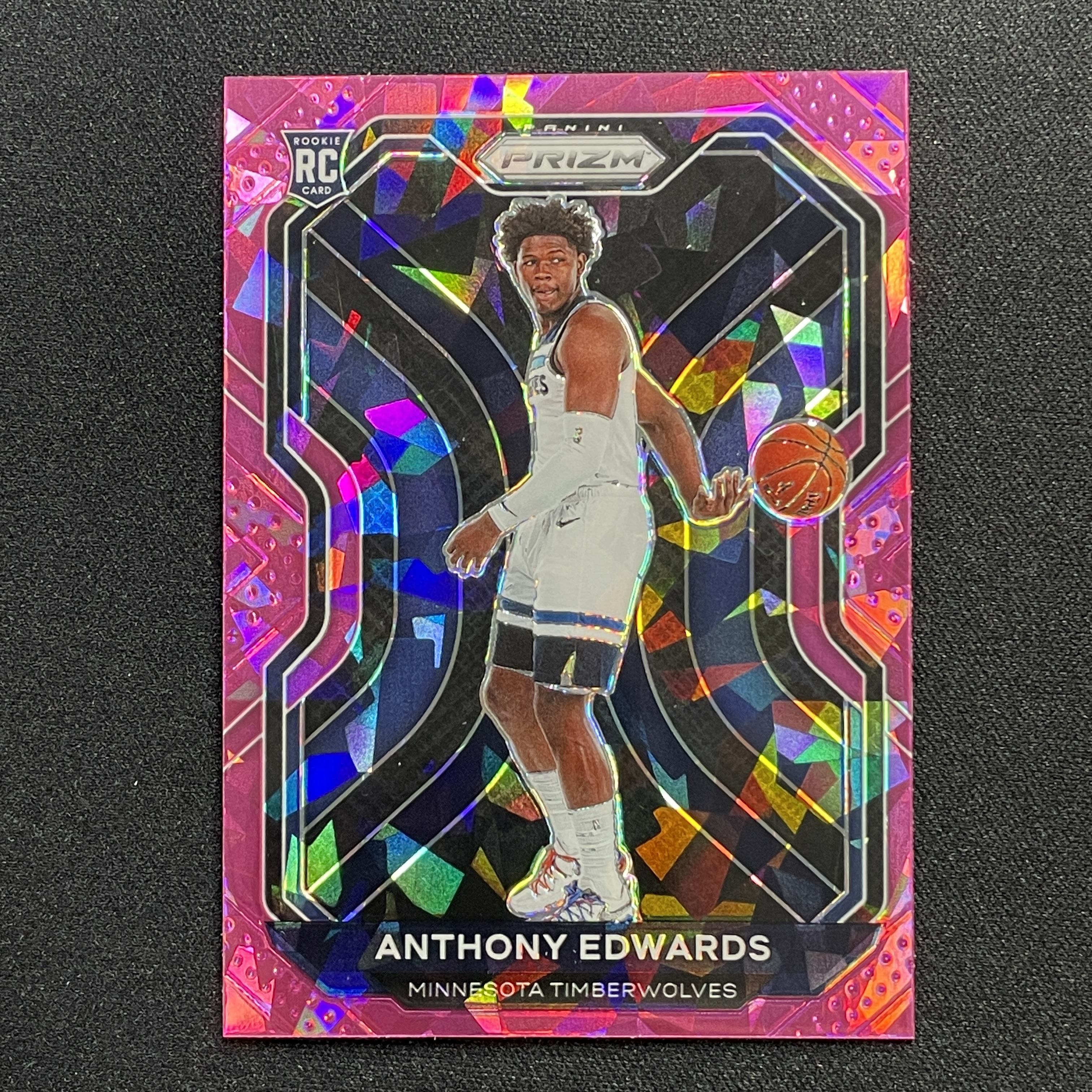 young熊猫 2020-21 Panini Prizm pz 安东尼 爱德华兹 华子 Anthony Edwards 森林狼 状元 新秀 RC 粉碎冰折 折射 瑕疵如图-纪-21