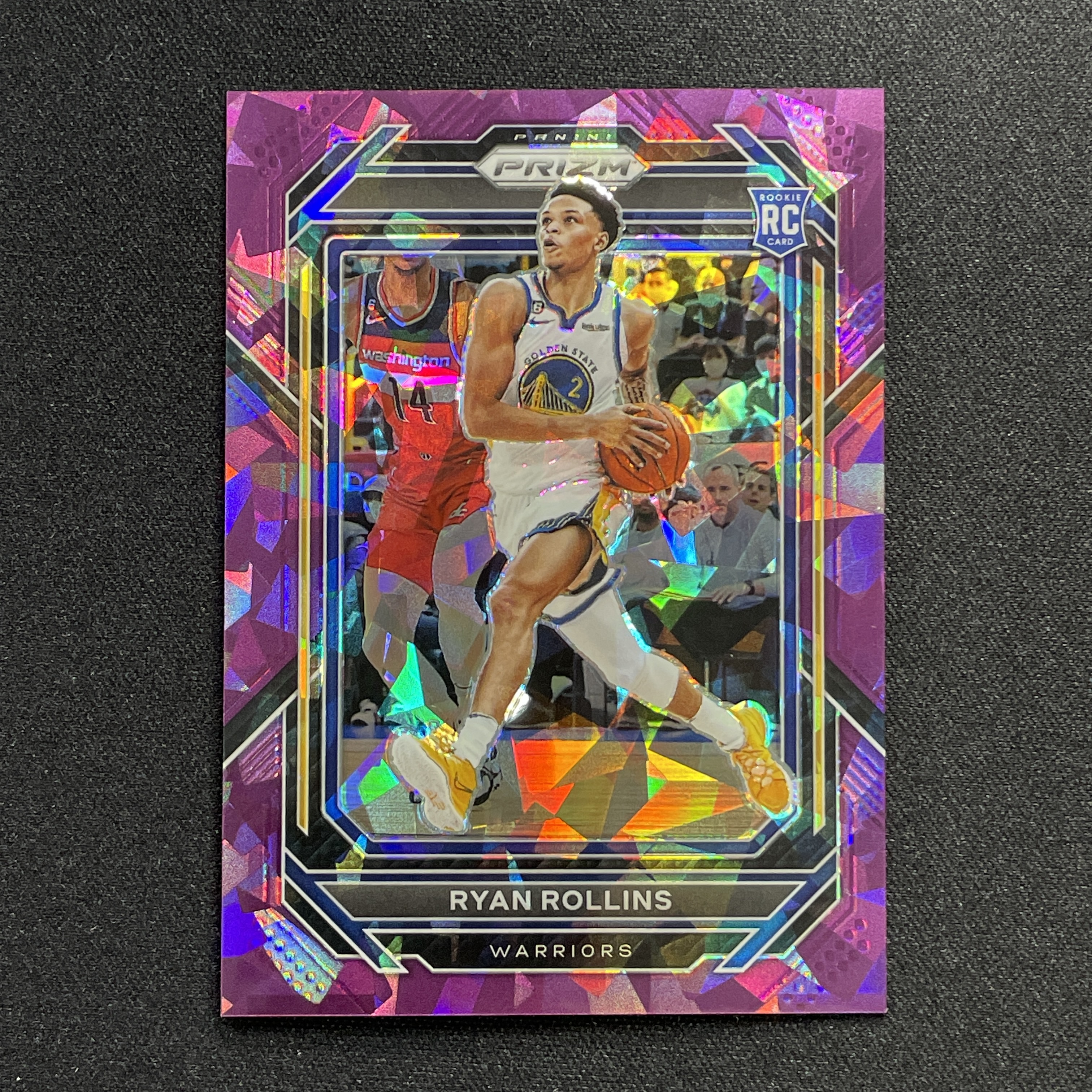 young熊猫 2022-23 Panini Prizm pz Ryan Rollins 瑞安 罗林斯 勇士 新秀RC 119/149编 紫碎冰折 折射-纪-24