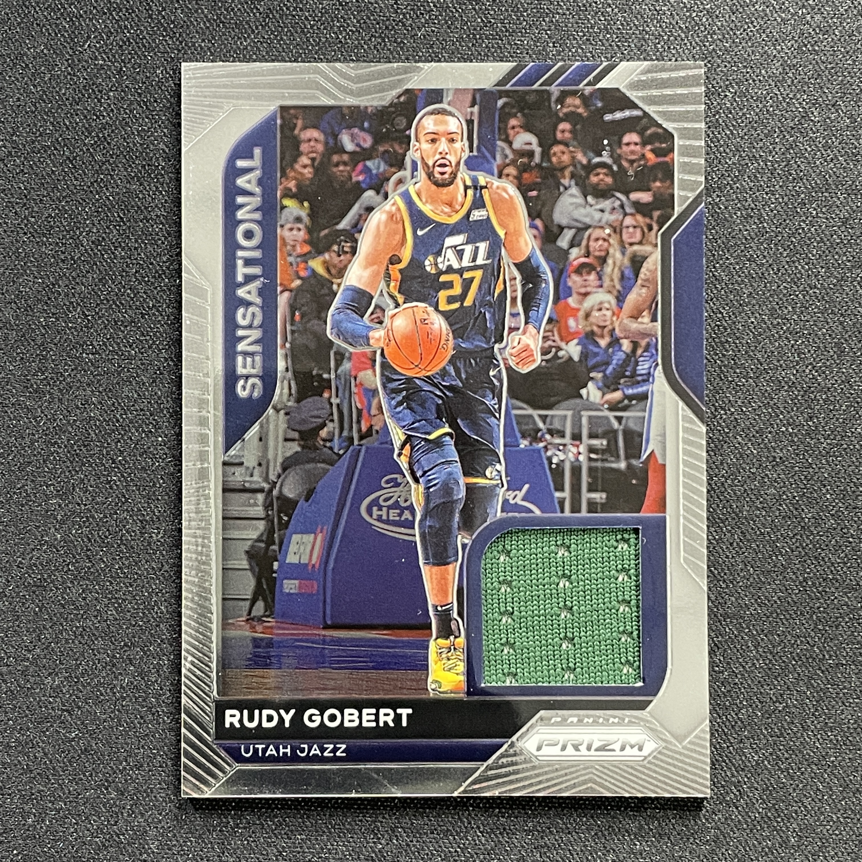 young熊猫 2020-21 Panini Prizm pz Rudy Gobert 鲁迪 戈贝尔 爵士 GU落场 亲穿球衣 Jersey 物料 法棍 瑕疵如图-纪-24