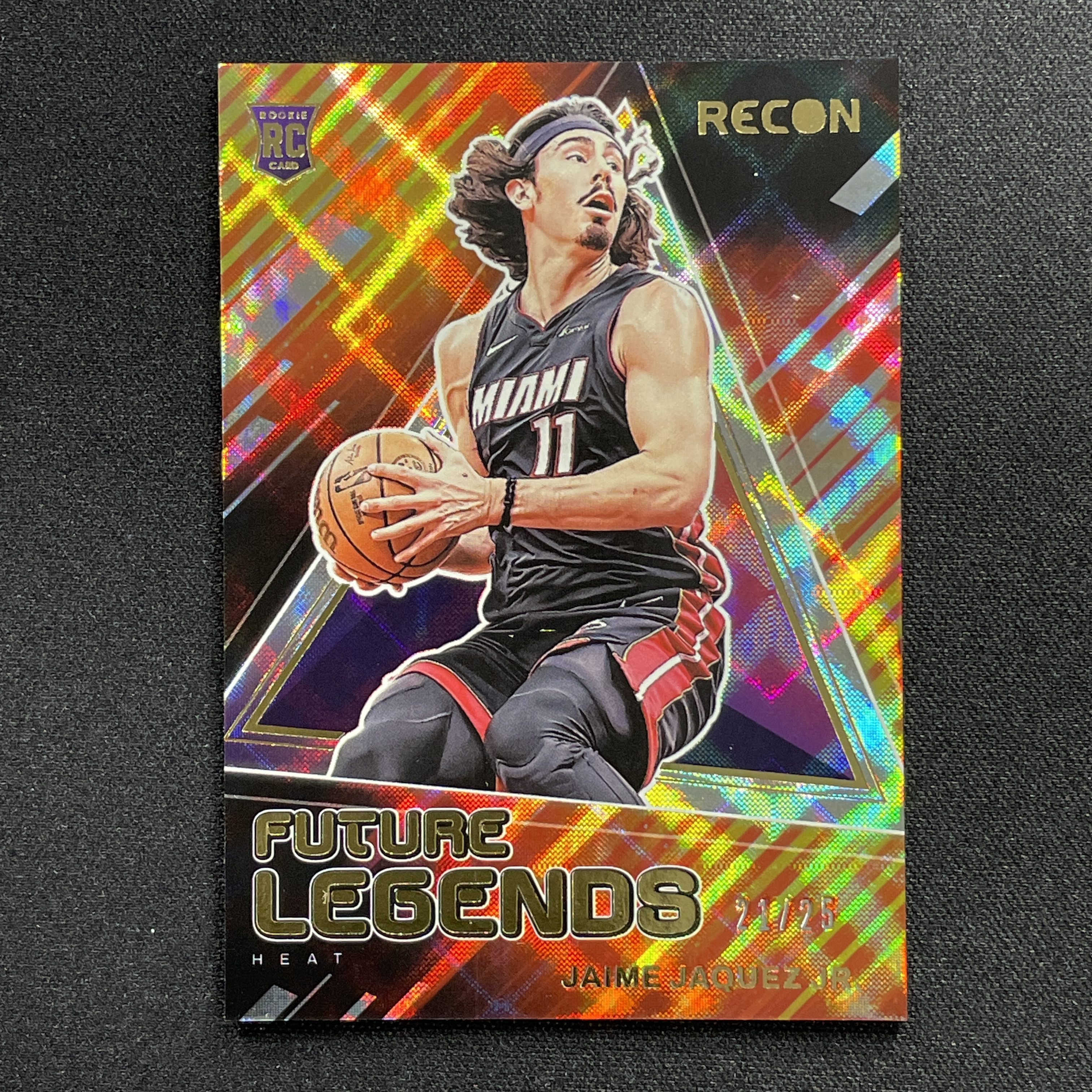 young熊猫 2023-24 Panini Recon Jaime Jaquez Jr. 小海梅 哈克斯 迈阿密热火 新秀RC Future Legends 21/25编 折射 瑕疵如图-纪-24