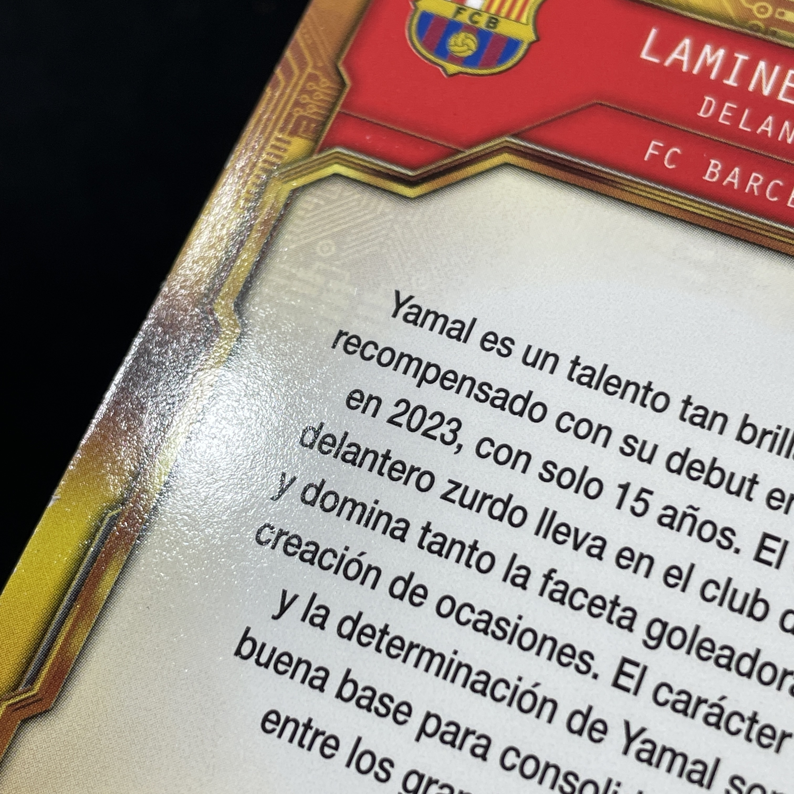 young熊猫 2023 Topps Barcelona Team Set Lamine Yamal 巴萨 拉明 亚马尔 新秀 RC 镭射折 折射 瑕疵如图-阳-25