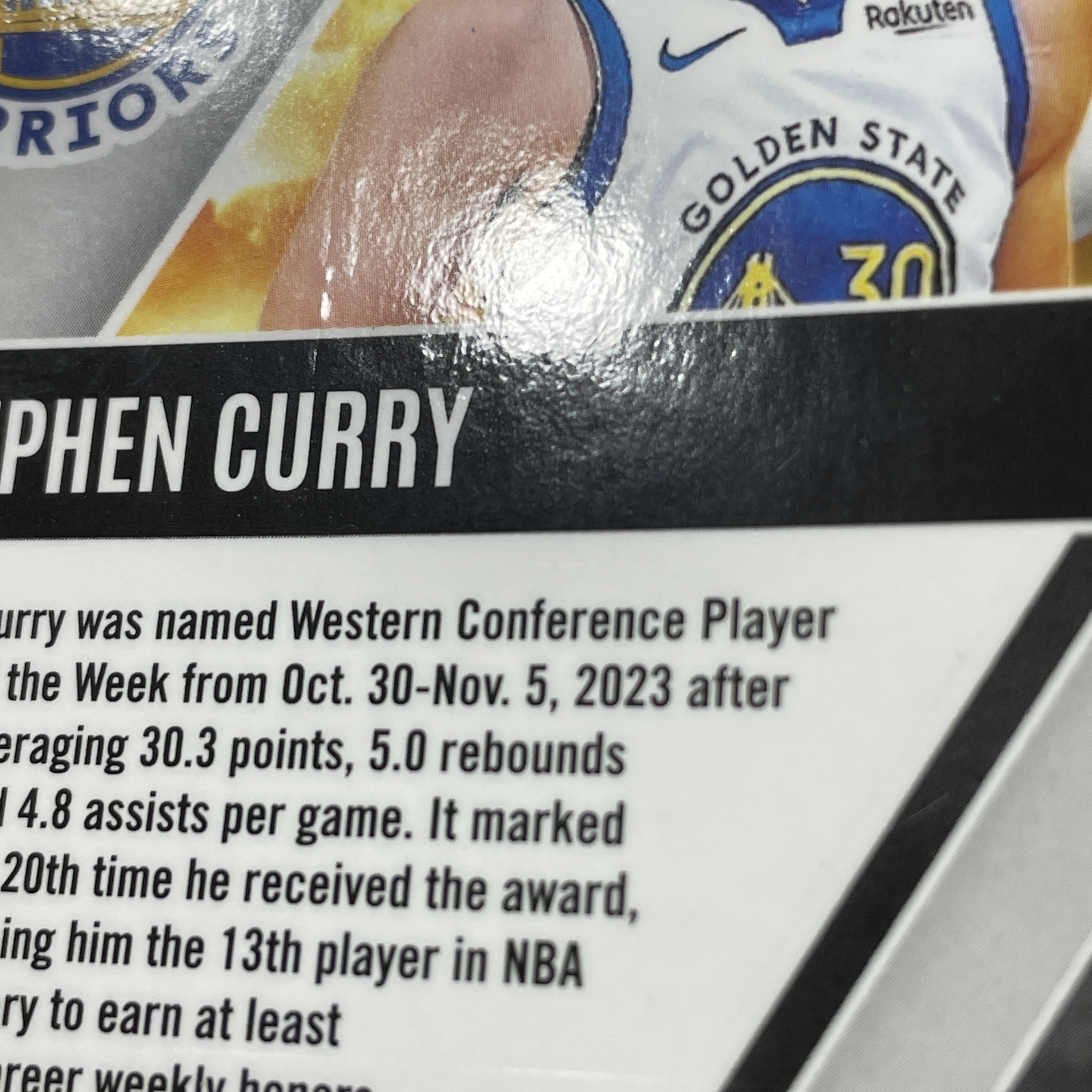young熊猫 2023-24 Panini Phoenix 凤凰 斯蒂芬 库里 小学生 Stephen Curry 勇士 32/49编 橙折 折射 瑕疵如图-阳-25